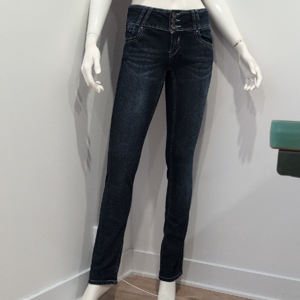 Dark Blue 🌑 Vintage Skinny Straight Bottom Denim San Francisco